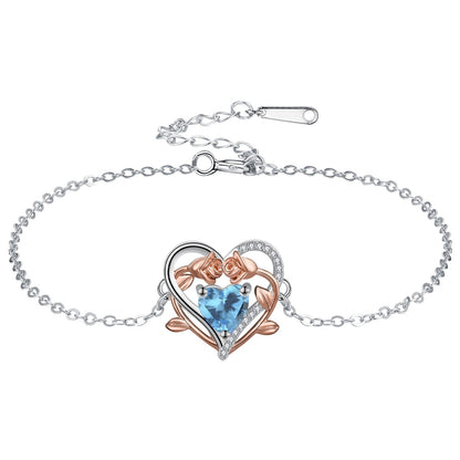 Ornament Heart-shaped Rose Bracelet Mother's Day Gift